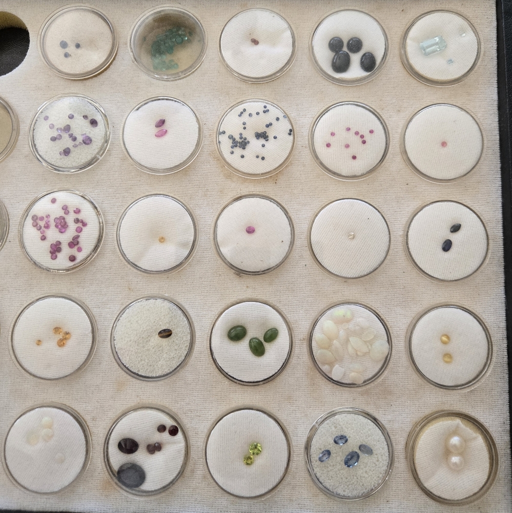 "Large Gemstone Collection With Case"